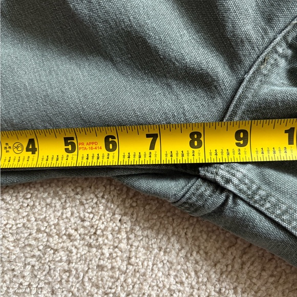 VTG Carhartt B25 Moss Green Carpenter Shorts 34W - Picture 10 of 11